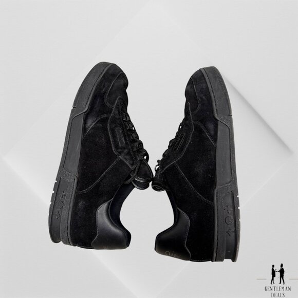 Louis Vuitton LV Trainer Sneakers  Black Suede Mens 9 LV 10.5 US Authentic - Picture 3 of 10